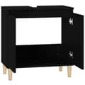 Miniatyrbillede 7 af 11: vidaXL underskab til håndvask 58x33x60 cm konstrueret træ sort