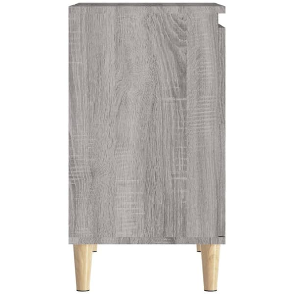 vidaXL skab til håndvask 58x33x60 cm konstrueret træ grå sonoma-eg