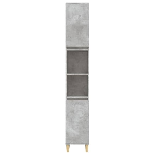 vidaXL Baderomsskap betonggrå 30x30x190 cm konstruert tre