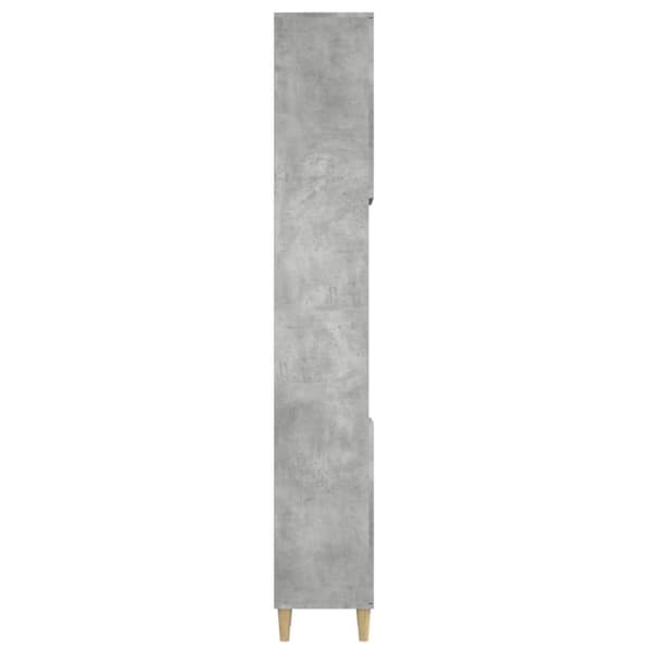 vidaXL Baderomsskap betonggrå 30x30x190 cm konstruert tre