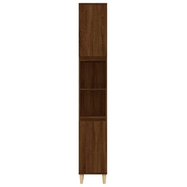 vidaXL Badrumsskåp brun ek 30x30x190 cm konstruerat trä