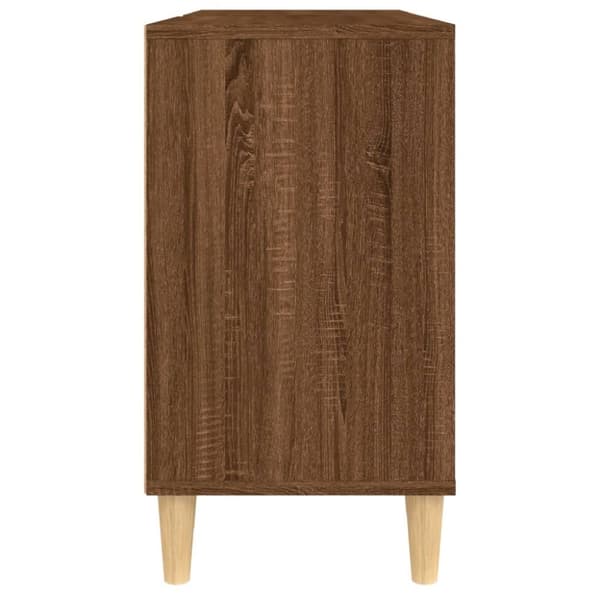 vidaXL Tvättställsskåp brun ek 80x33x60 cm konstruerat trä