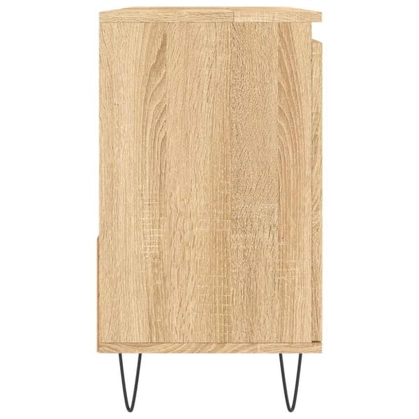 vidaXL badeværelsesskab 65x33x60 cm konstrueret træ sonoma-eg