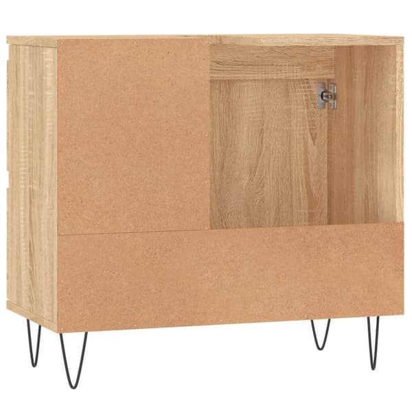 vidaXL badeværelsesskab 65x33x60 cm konstrueret træ sonoma-eg