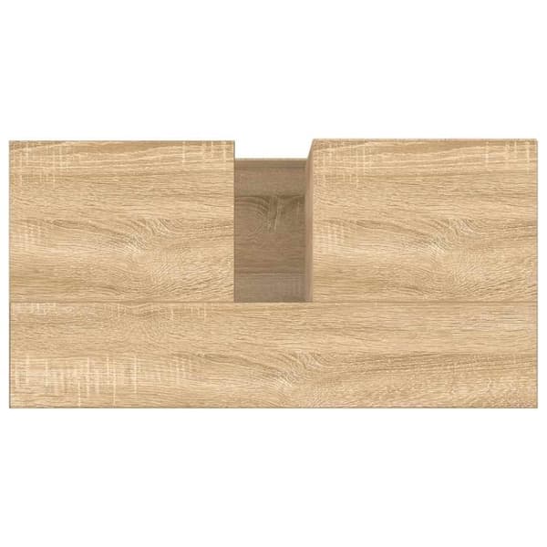 vidaXL badeværelsesskab 65x33x60 cm konstrueret træ sonoma-eg