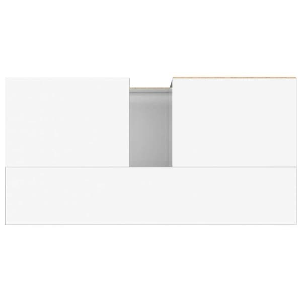 vidaXL badeværelsesskab 65x33x60 cm konstrueret træ hvid højglans