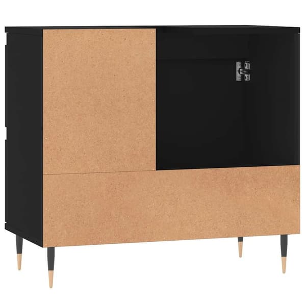 vidaXL badeværelsesskab 65x33x60 cm konstrueret træ sort