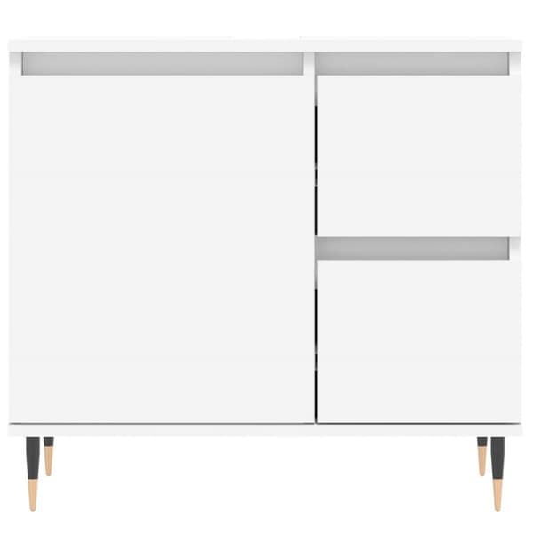 vidaXL Badrumsskåp vit 65x33x60 cm konstruerat trä