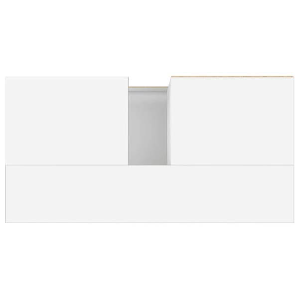 vidaXL Badrumsskåp vit 65x33x60 cm konstruerat trä