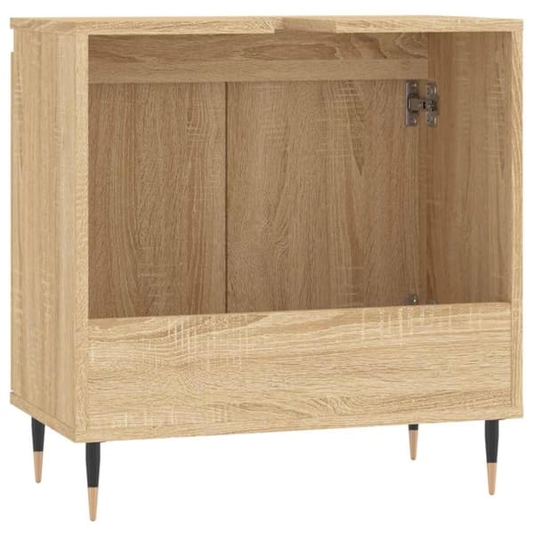 vidaXL Badrumsskåp sonoma-ek 58x33x60 cm konstruerat trä