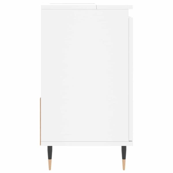 vidaXL badeværelsesskab 65x33x60 cm konstrueret træ hvid