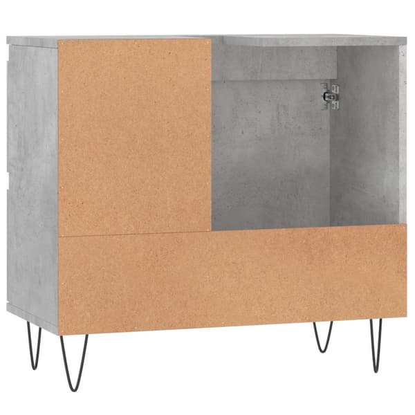 vidaXL badeværelsesskab 65x33x60 cm konstrueret træ betongrå