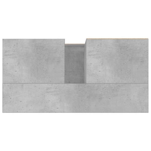 vidaXL badeværelsesskab 65x33x60 cm konstrueret træ betongrå
