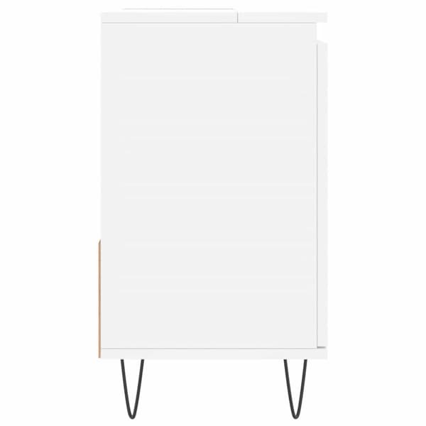 vidaXL badeværelsesskab 65x33x60 cm konstrueret træ hvid