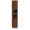 Miniatyrbilde 3 av 11: vidaXL Baderomsskap brun eik 30x30x190 cm konstruert tre