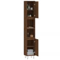Miniatyrbilde 4 av 11: vidaXL Baderomsskap brun eik 30x30x190 cm konstruert tre