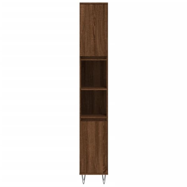 vidaXL Baderomsskap brun eik 30x30x190 cm konstruert tre