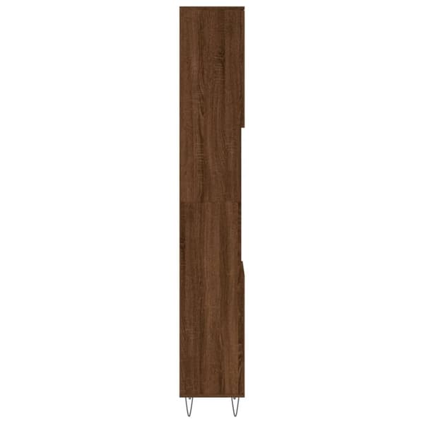 vidaXL Baderomsskap brun eik 30x30x190 cm konstruert tre