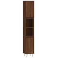 Miniatyrbilde 1 av 11: vidaXL Baderomsskap brun eik 30x30x190 cm konstruert tre