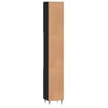 Miniatyrbilde 8 av 11: vidaXL Baderomsskap svart 30x30x190 cm konstruert tre