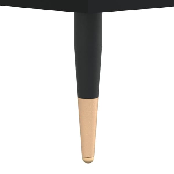vidaXL Baderomsskap svart 30x30x190 cm konstruert tre