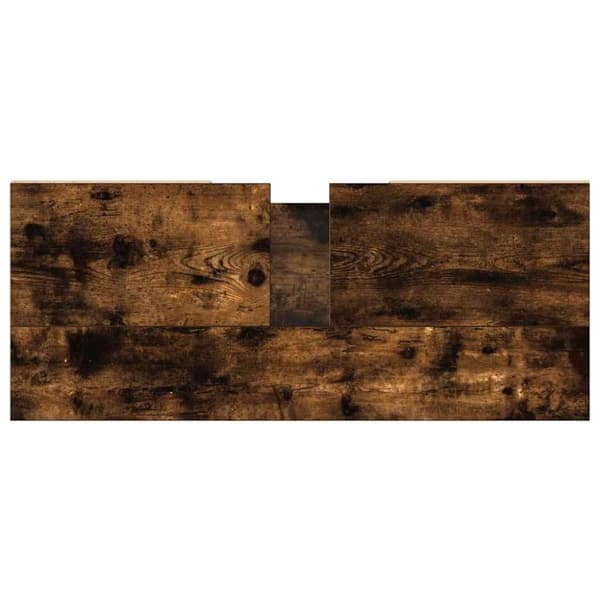 vidaXL Baderomsskap røkt eik 80x33x60 cm konstruert tre
