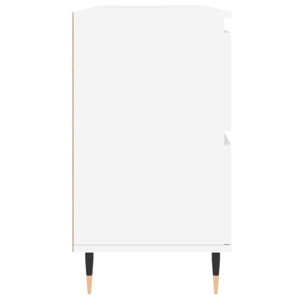 vidaXL badeværelsesskab 80x33x60 cm konstrueret træ hvid