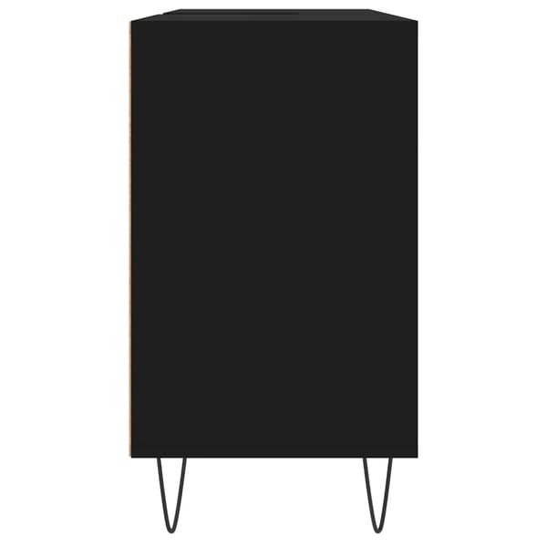 vidaXL Badrumsskåp svart 80x33x60 cm konstruerat trä