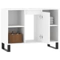 Miniatyrbillede 5 af 11: vidaXL badeværelsesskab 80x33x60 cm konstrueret træ hvid