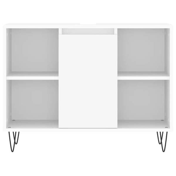 vidaXL Badrumsskåp vit 80x33x60 cm konstruerat trä