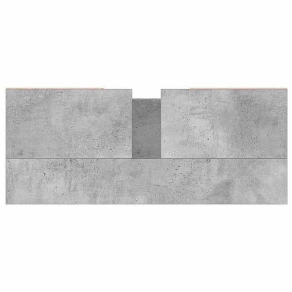 vidaXL Badrumsskåp betonggrå 80x33x60 cm konstruerat trä