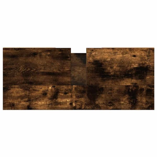 vidaXL Kylpyhuoneen kaappi savutammi 80x33x60 cm tekninen puu