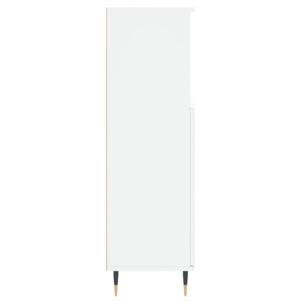 vidaXL Badrumsskåp vit 30x30x100 cm konstruerat trä