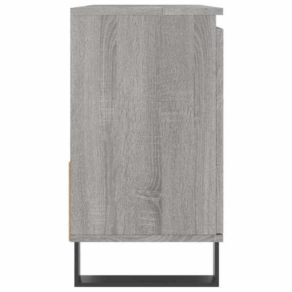 vidaXL Badrumsskåp grå sonoma 65x33x60 cm konstruerat trä