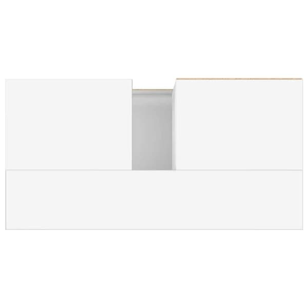 vidaXL Baderomsskap hvit 65x33x60 cm konstruert tre