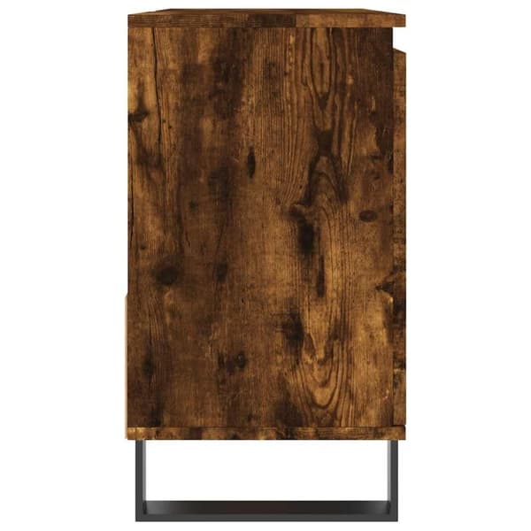 vidaXL Badrumsskåp rökfärgad ek 65x33x60 cm konstruerat trä