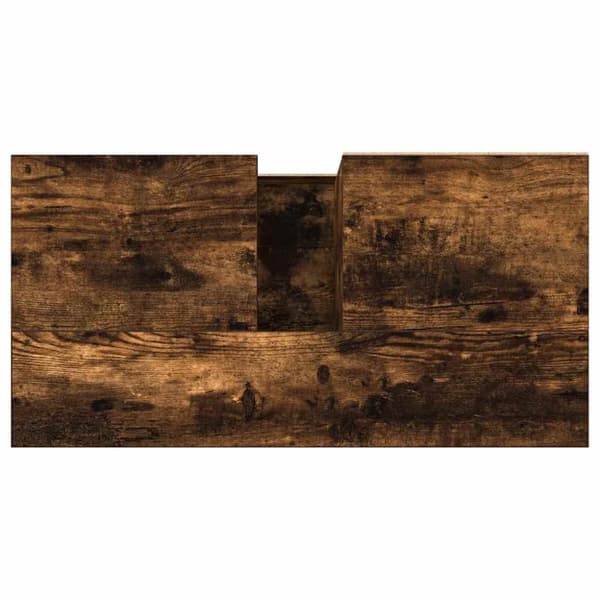 vidaXL Badrumsskåp rökfärgad ek 65x33x60 cm konstruerat trä