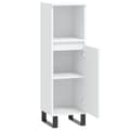 Miniatyrbilde 4 av 11: vidaXL Baderomsskap hvit 30x30x100 cm konstruert tre