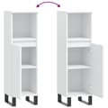 Miniatyrbilde 8 av 11: vidaXL Baderomsskap hvit 30x30x100 cm konstruert tre