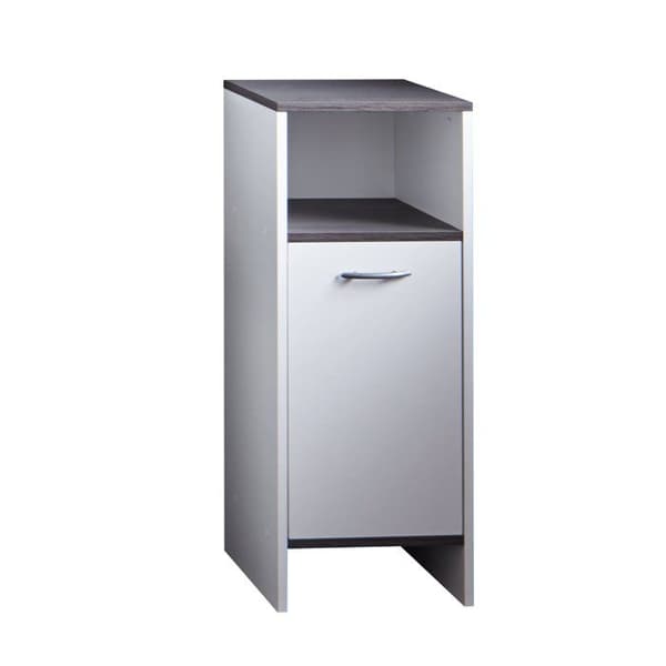 trendteam smart living Spegelskåp med gott om förvaringsutrymme, Vit/Smoke silver, 32 x 82 x 99 cm