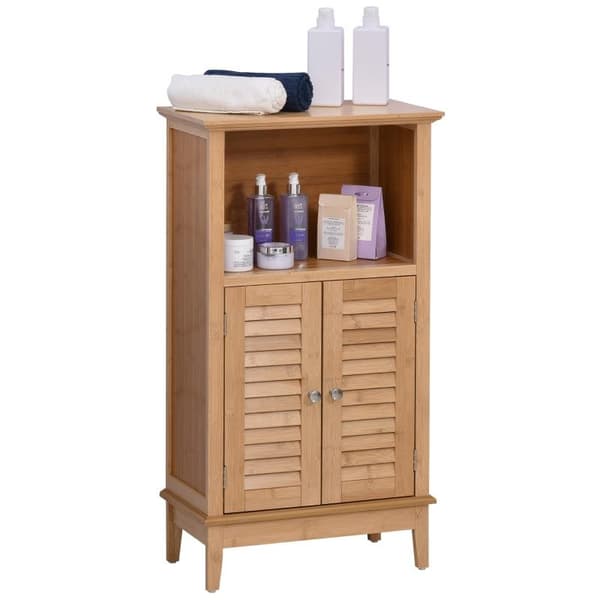 Rootz Badrumsskåp - Badrumshylla - Öppen hylla - Badrumshylla - 50 x 25,5 x 92 cm