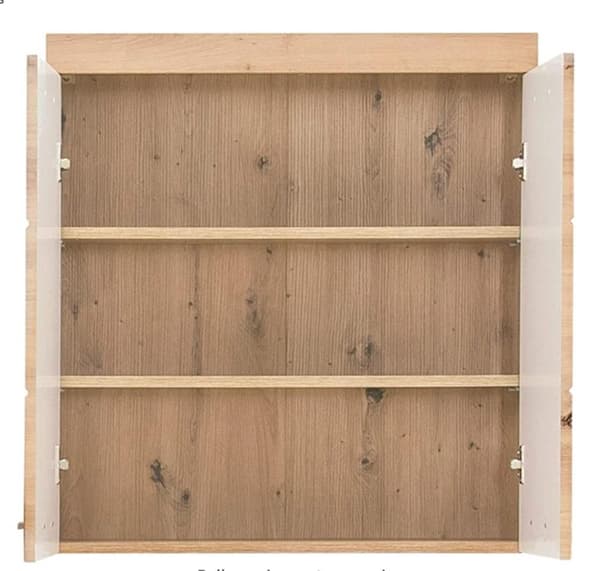 Rootz Väggskåp - Badrumsskåp - Högblank - 73 x 77 x 23cm