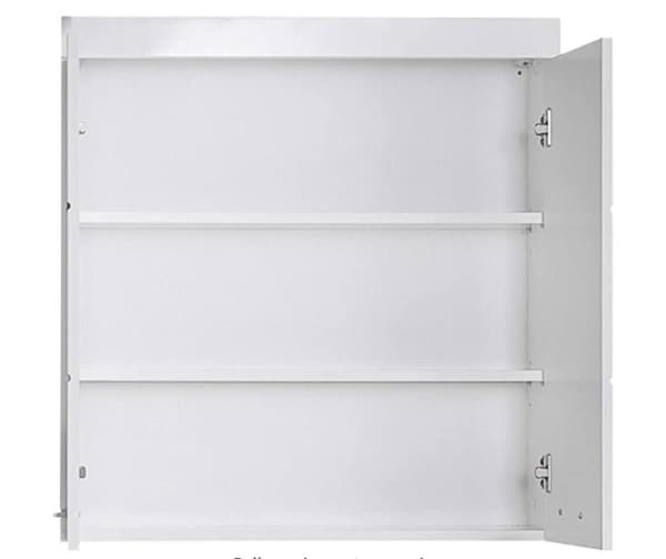 Rootz Väggskåp - Badrumsskåp - Högblank - 73 x 77 x 23cm
