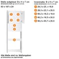 Miniatyrbild 4 av 11: Rootz Badrumsskåp - Tvättmaskinsskåp - Högglans - 63 x 187 x 24cm