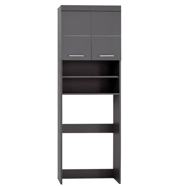 Rootz Badrumsskåp - Tvättmaskinsskåp - Högglans - 63 x 187 x 24cm
