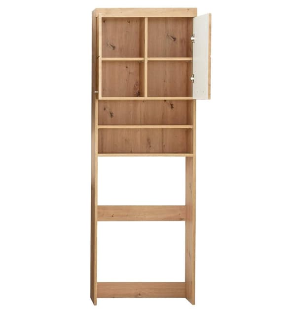 Rootz Badrumsskåp - Tvättmaskinsskåp - Högglans - 63 x 187 x 24cm