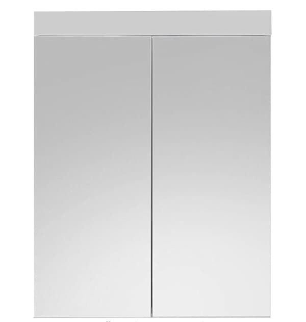 Rootz Badeværelsesskab - Spejl - Højglans - 60 x 77 x 17cm
