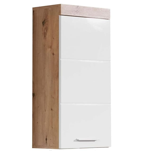 Rootz Väggskåp - Badrumsskåp - Högblank - 37 x 77 x 23cm