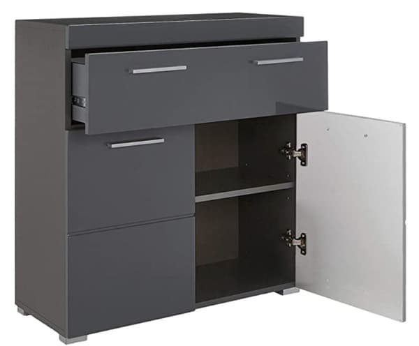 Rootz Badrumsskåp - Skåp - Högblank - 73 x 79 x 31 cm