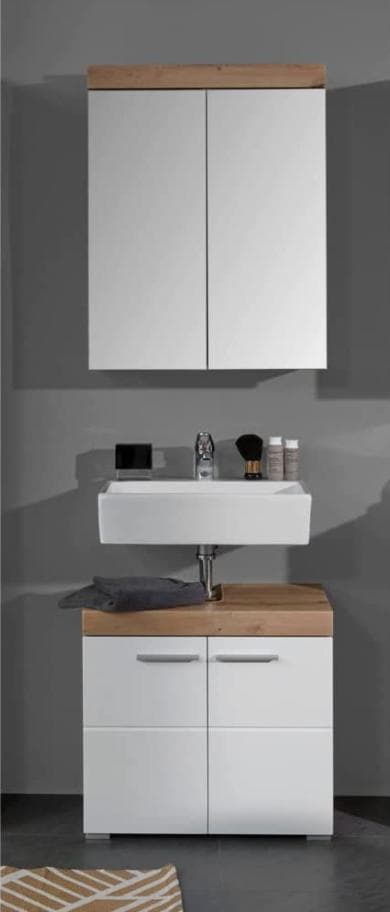 Rootz Badrumsset - Badrumsskåp - Högglans - 60 x 190 x 34cm